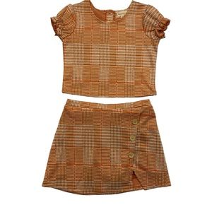 btween girls size 10 top and skirt set